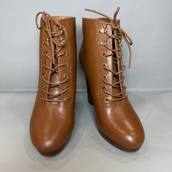 GUESS Zoey Lace-Up Wedge Booties - Picture 3 of 9